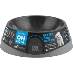 LICKIMAT Oral Hygiene Bowl - S - Sort - Ø16x5cm -  Hundeskål